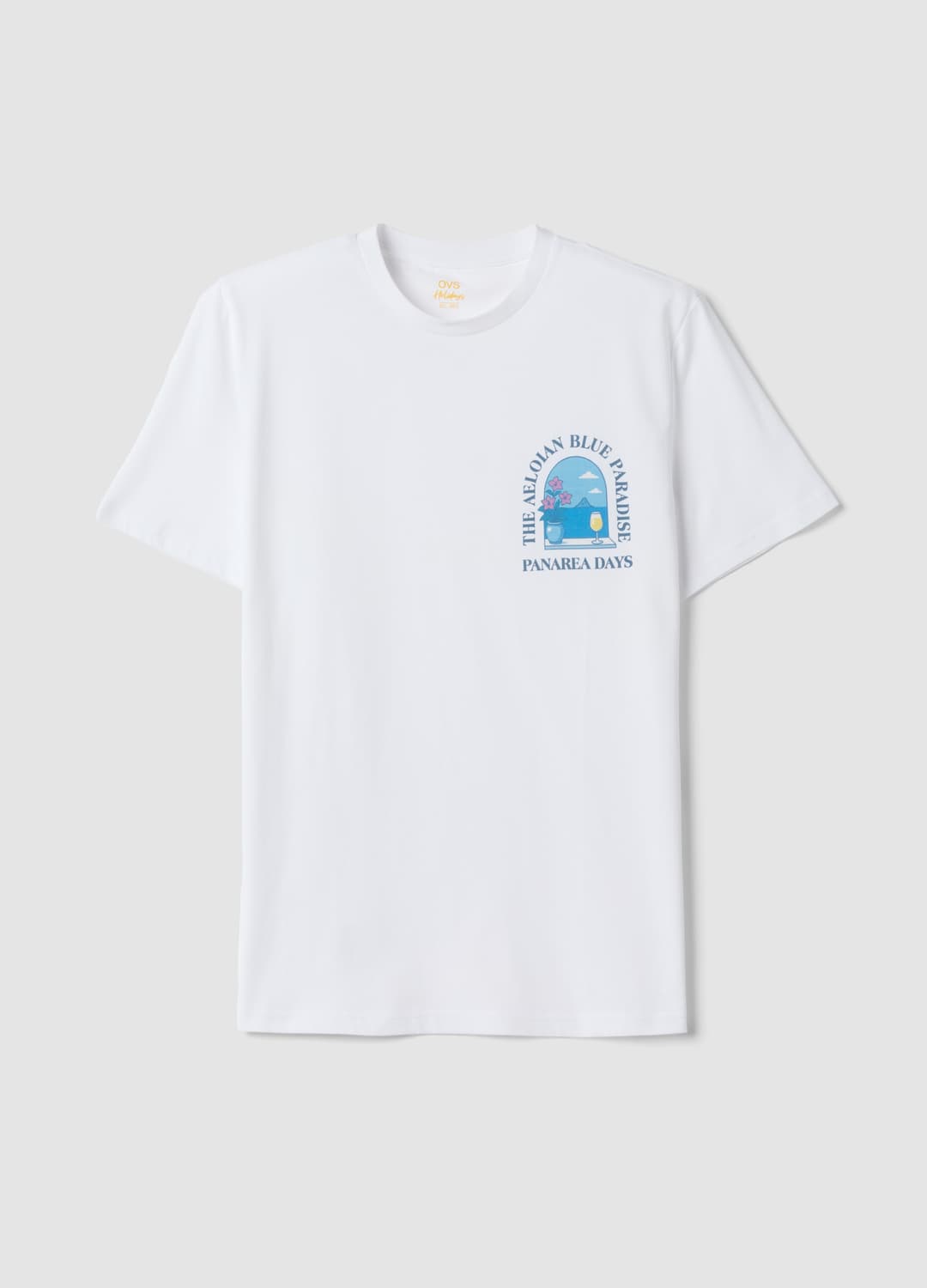 T-shirt Bianca A Maniche Corte In Puro Cotone Regular Fit | OVS T-shirt Bianca A Maniche Corte In Puro Cotone Regular Fit - 4 | OVS