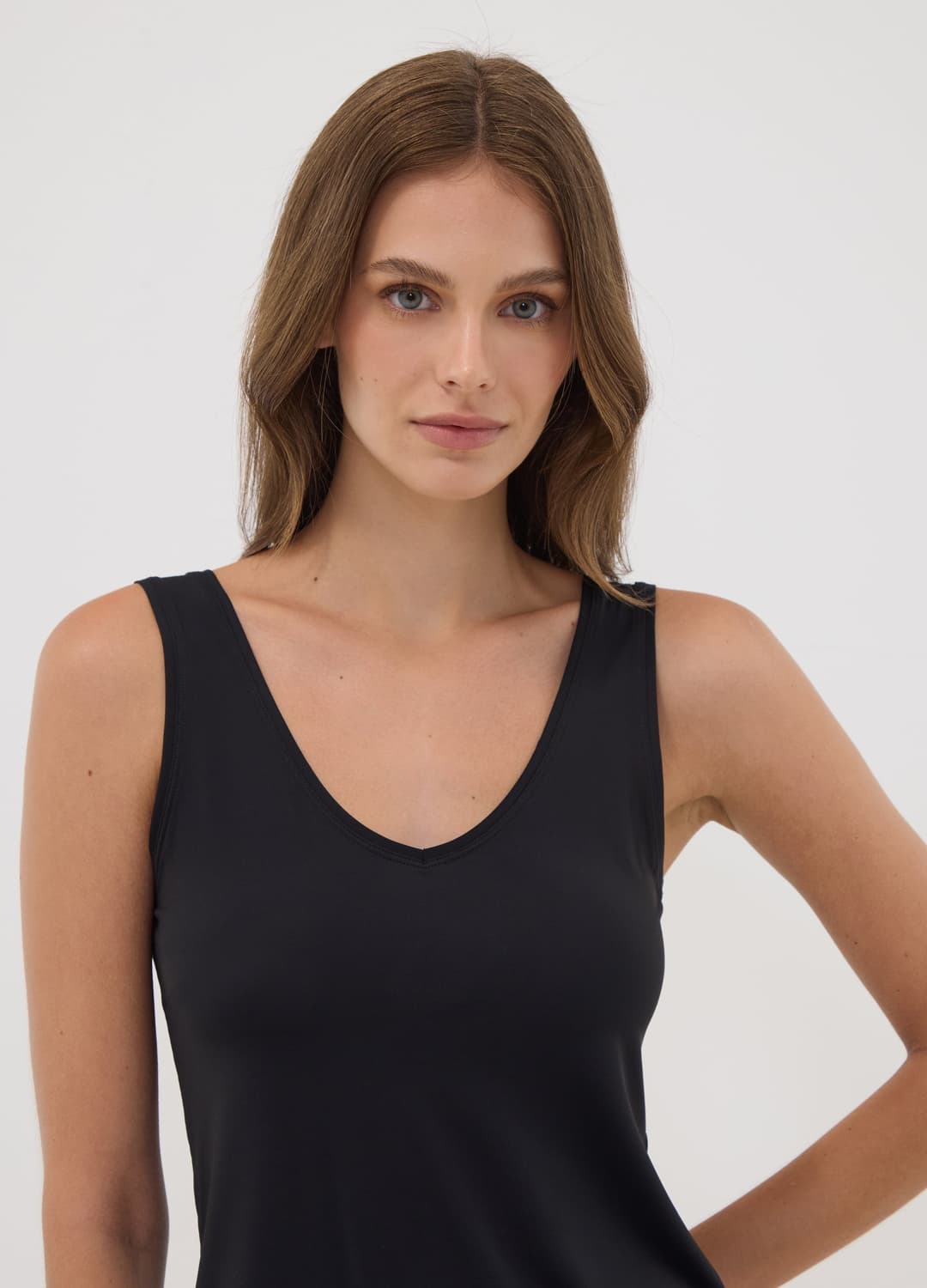 Schwarzes Stretch-top | OVS Schwarzes Stretch-top - 1 | OVS
