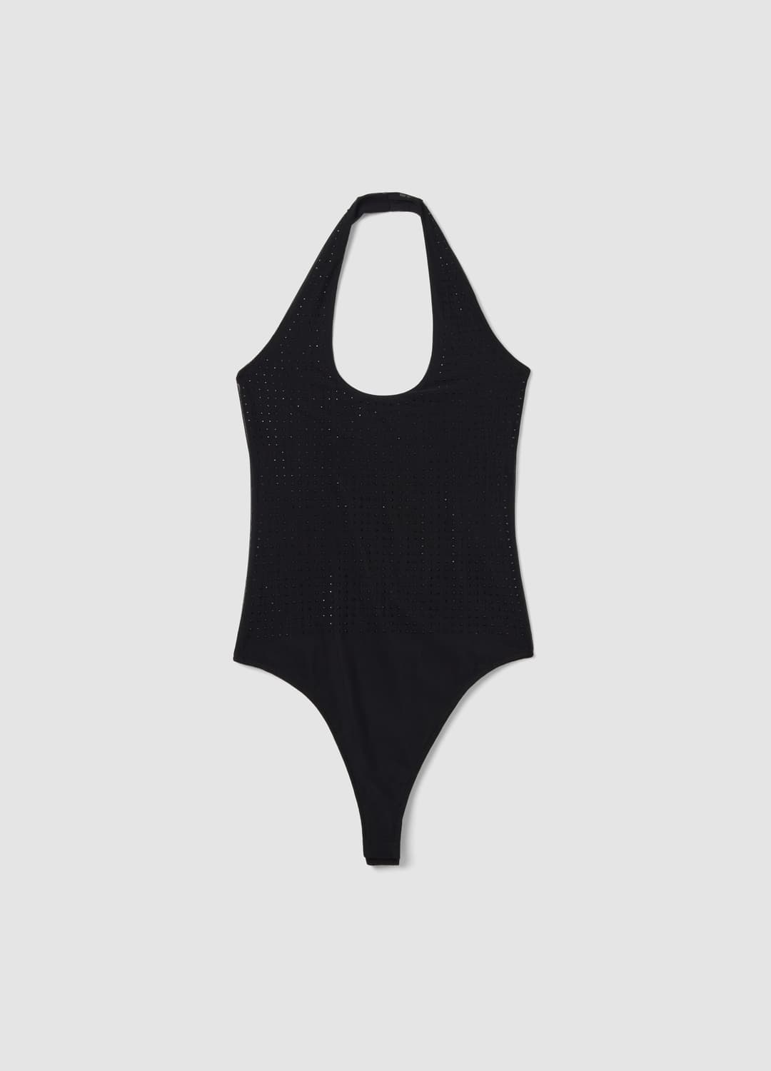 Schwarzer Body Aus Stretchstoff Mit Strass | OVS Schwarzer Body Aus Stretchstoff Mit Strass - 4 | OVS