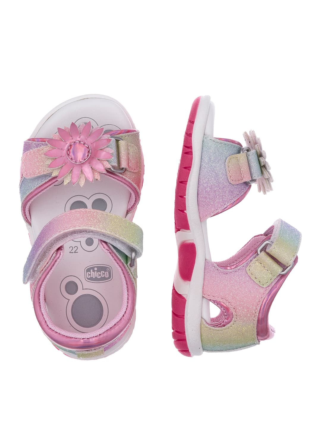 Sandali Multicolor Da Bambina Con Fiore Decorativo | OVS Sandali Multicolor Da Bambina Con Fiore Decorativo - 1 | OVS