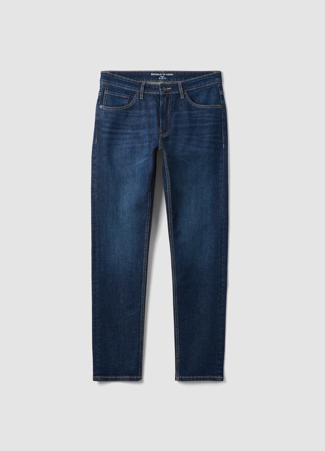 Slim-fit Jeans Aus Stretch-baumwolle In Dunkler Waschung | OVS Slim-fit Jeans Aus Stretch-baumwolle In Dunkler Waschung - 0 | OVS