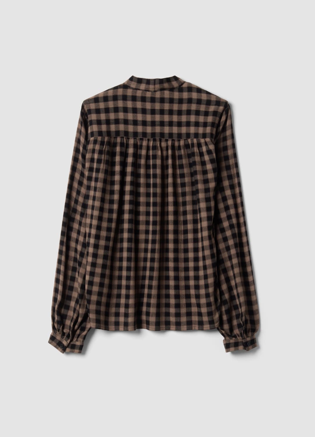 Braune Karobluse Aus Reiner Viskose Mit Schleife | OVS Braune Karobluse Aus Reiner Viskose Mit Schleife - 2 | OVS