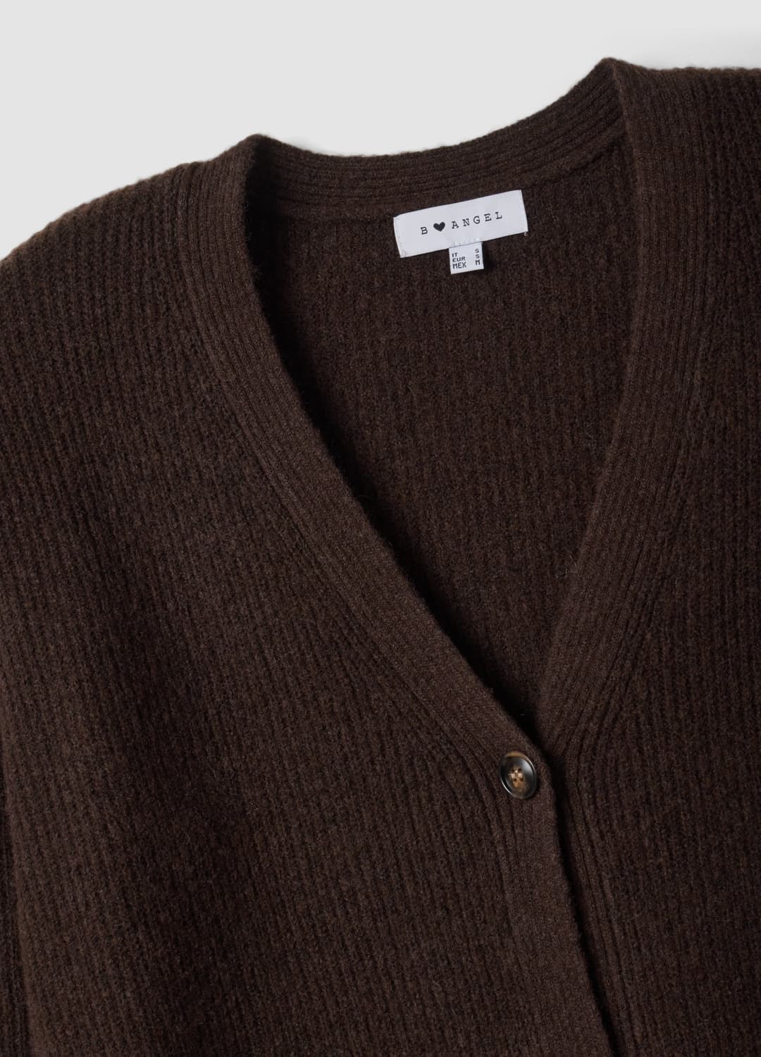 Cardigan Marrone In Tessuto Elasticizzato Con Scollo Profondo A V | OVS Cardigan Marrone In Tessuto Elasticizzato Con Scollo Profondo A V - 1 | OVS