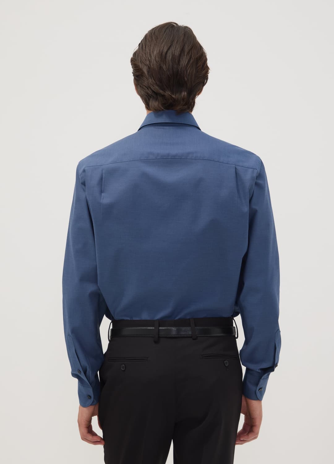 Camicia Blu In Puro Cotone Con Collo Francese Regular Fit Easy Iron | OVS Camicia Blu In Puro Cotone Con Collo Francese Regular Fit Easy Iron - 3 | OVS