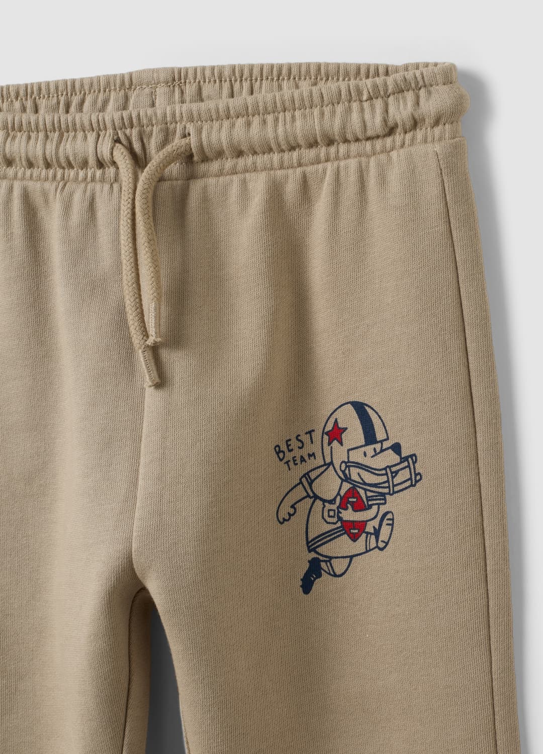 Beiges Set Aus Reiner Baumwolle Mit Rundhalsausschnitt Und Print Für Babyjungen | OVS Beiges Set Aus Reiner Baumwolle Mit Rundhalsausschnitt Und Print Für Babyjungen - 2 | OVS
