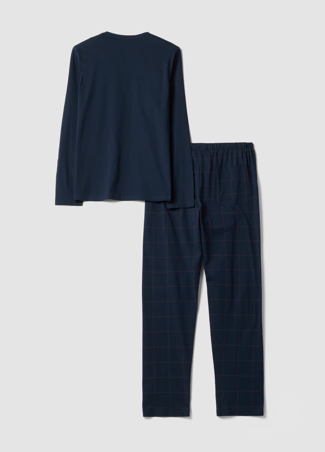 Pigiama Blu In Puro Cotone Organico Con Scollo A V | OVS Pigiama Blu In Puro Cotone Organico Con Scollo A V - 2 | OVS
