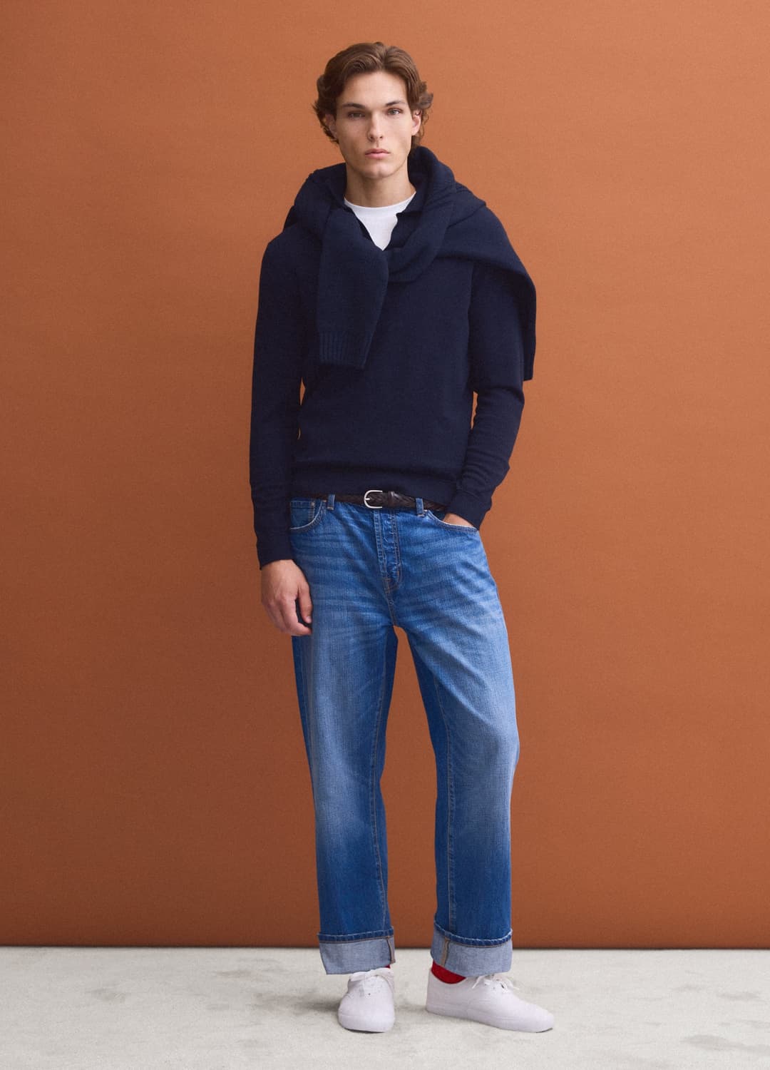 Polo Blu In Puro Cotone A Maniche Lunghe | OVS Polo Blu In Puro Cotone A Maniche Lunghe - 1 | OVS