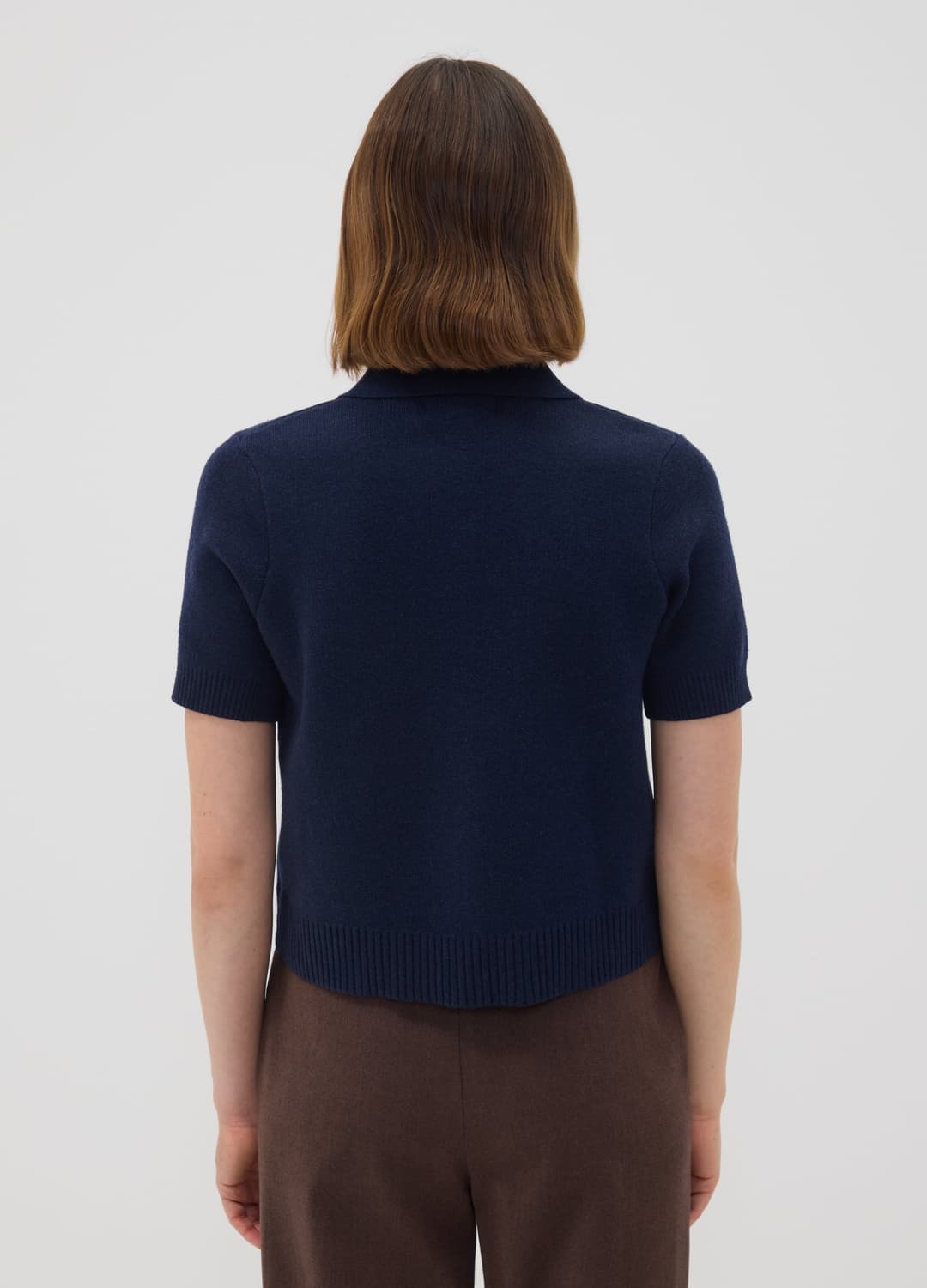 Cardigan Blu In Misto Lana Con Colletto Polo Regular Fit | OVS Cardigan Blu In Misto Lana Con Colletto Polo Regular Fit - 3 | OVS