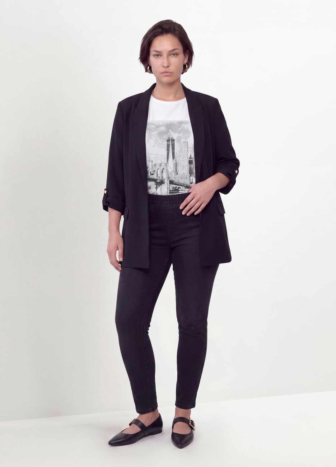 Blazer Nero Regular Fit Foderato Con Rever Classico | OVS Blazer Nero Regular Fit Foderato Con Rever Classico - 1 | OVS