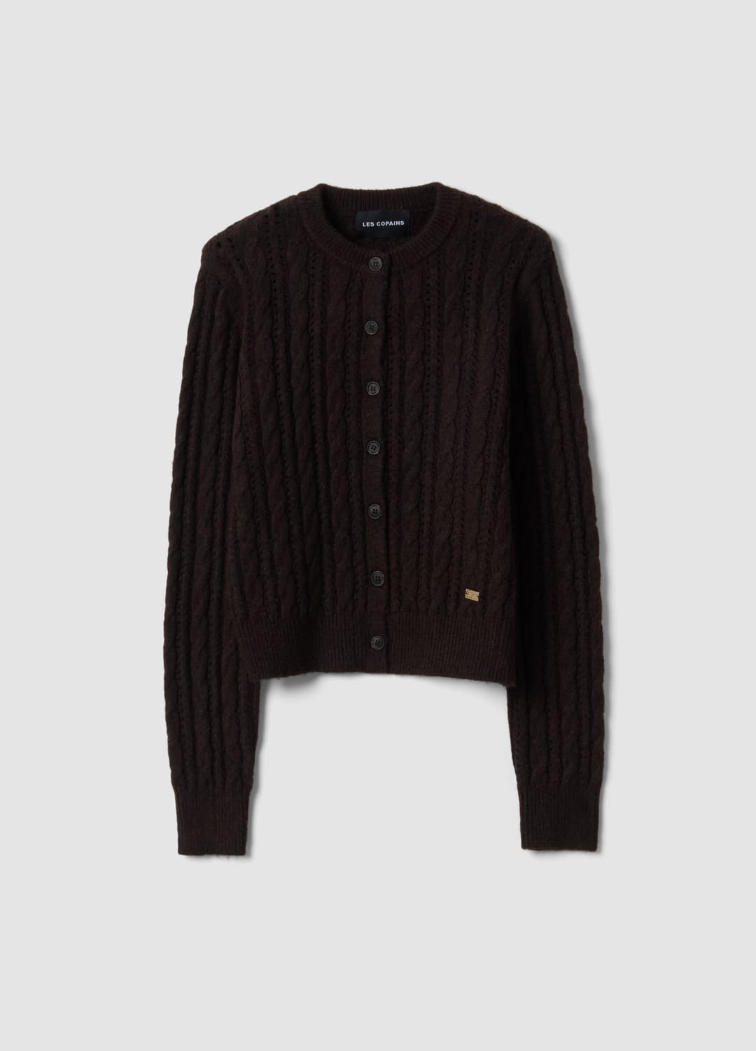 Braune Zopfstrick-cardigan Aus Wollmix | OVS Braune Zopfstrick-cardigan Aus Wollmix - 0 | OVS