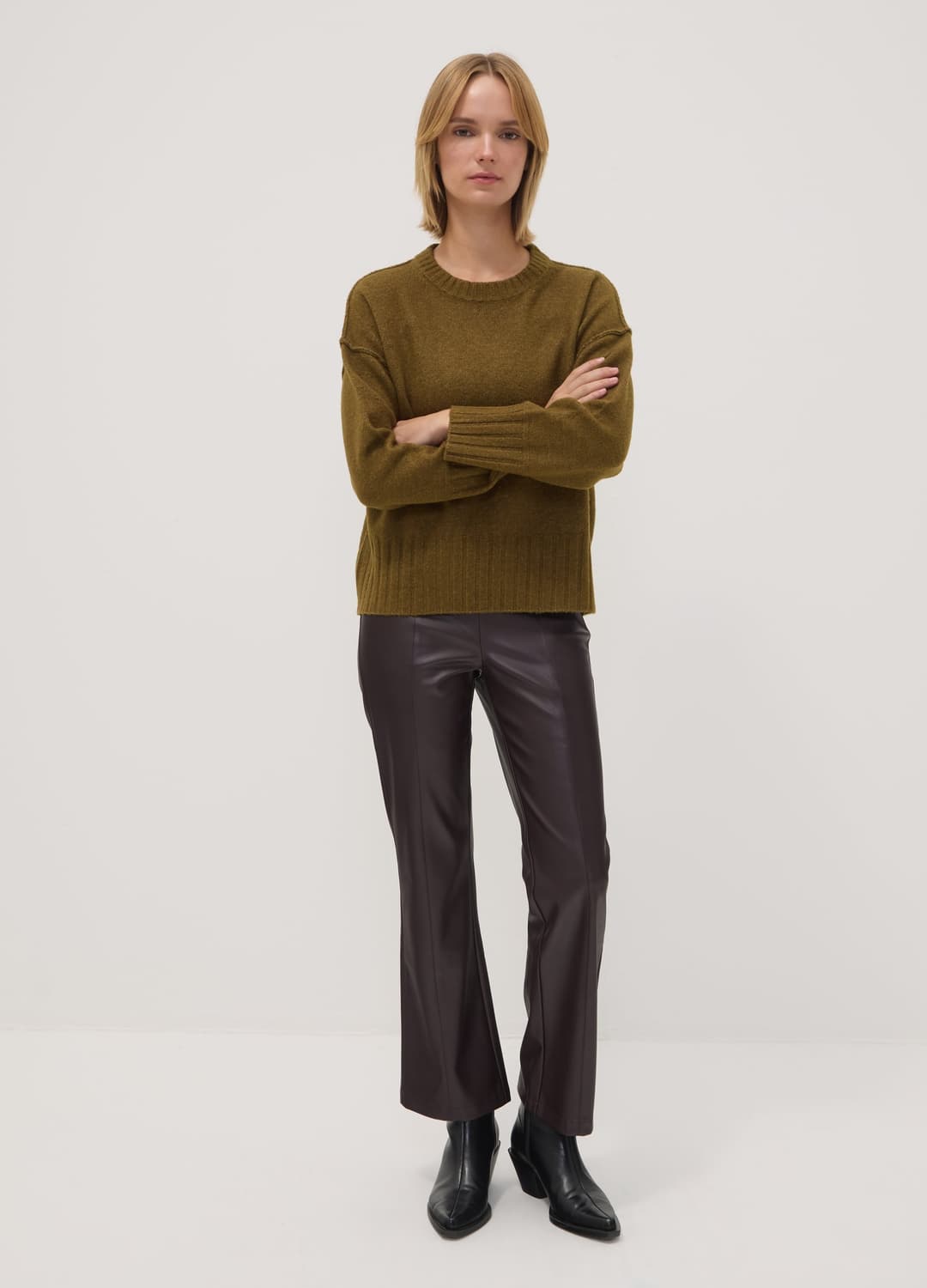 Leggings Marroni Flare Con Vita Regular Ed Elastico | OVS Leggings Marroni Flare Con Vita Regular Ed Elastico - 0 | OVS