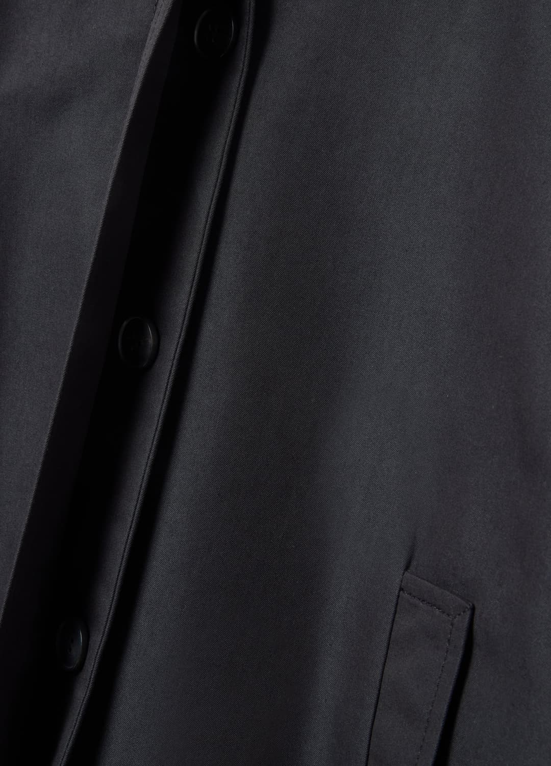 Giacca In Misto Cotone Nera Oversize Fit Con Chiusura Nascosta | OVS Giacca In Misto Cotone Nera Oversize Fit Con Chiusura Nascosta - 6 | OVS