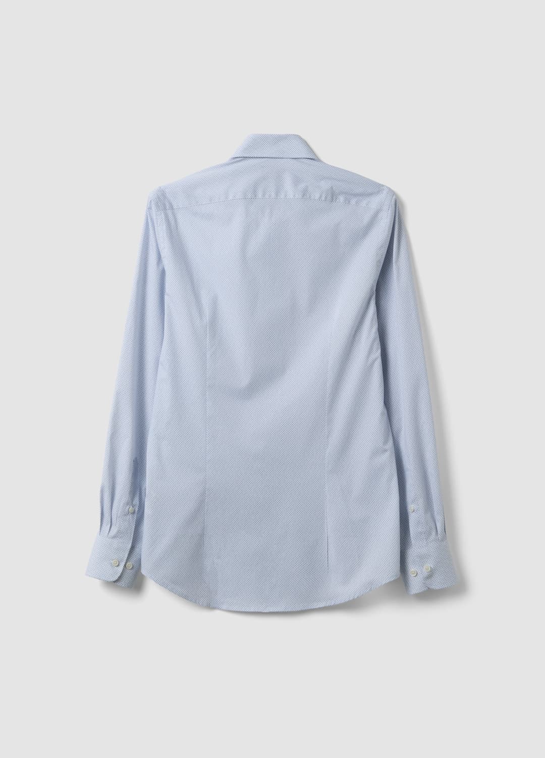 Camicia Azzurra In Popeline Di Cotone Elasticizzato Con Collo Francese | OVS Camicia Azzurra In Popeline Di Cotone Elasticizzato Con Collo Francese - 5 | OVS