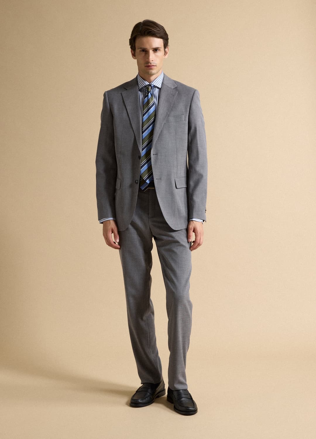 Blazer Grigio In Viscosa Elasticizzata Slim Fit Con Rever Classico | OVS Blazer Grigio In Viscosa Elasticizzata Slim Fit Con Rever Classico - 1 | OVS
