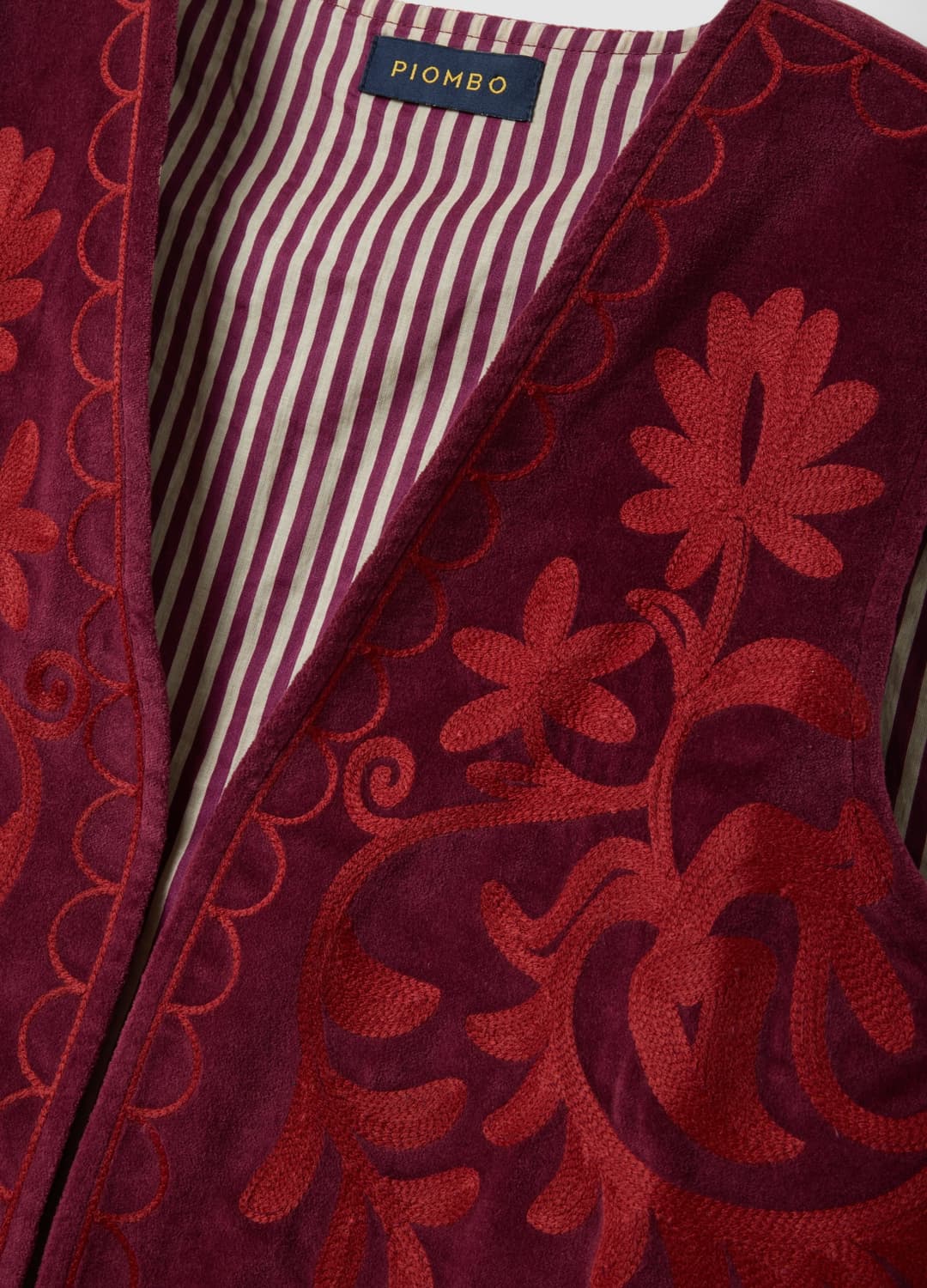 Gilet Rosso In Puro Cotone Con Ricami Floreali | OVS Gilet Rosso In Puro Cotone Con Ricami Floreali - 5 | OVS