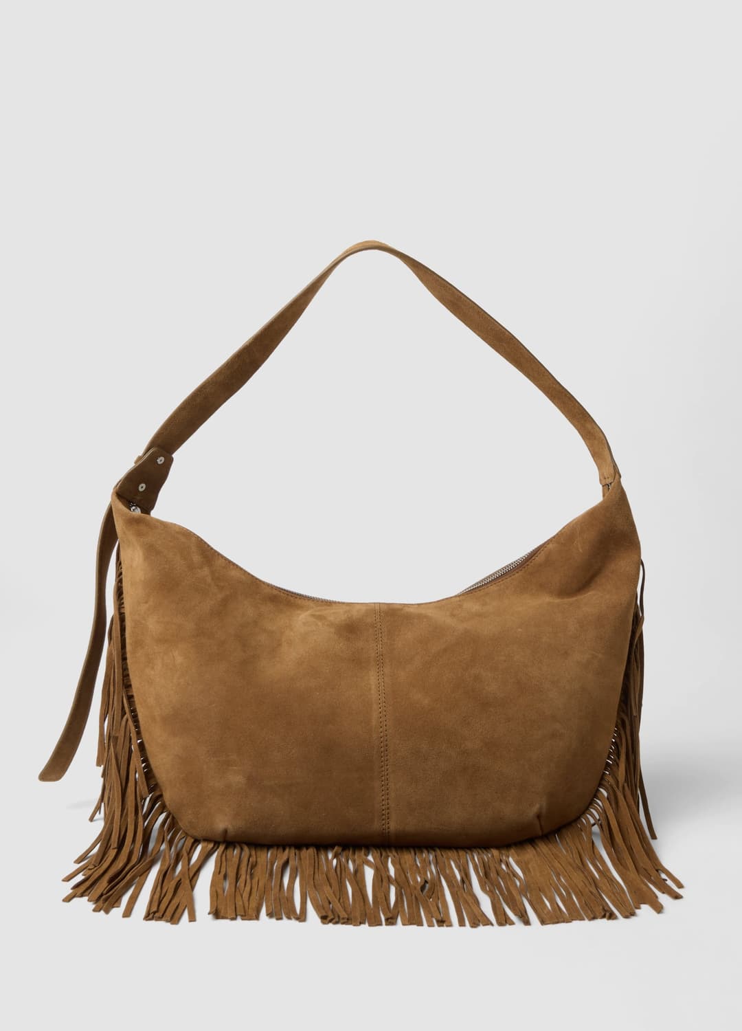 Borsa Marrone In Vera Pelle Con Frange | OVS Borsa Marrone In Vera Pelle Con Frange - 0 | OVS