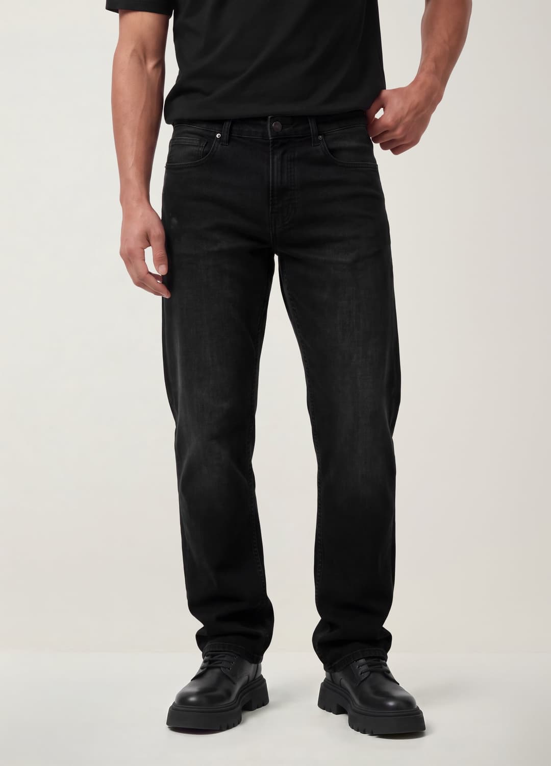 Jeans Neri In Cotone Elasticizzato Comfort Fit | OVS Jeans Neri In Cotone Elasticizzato Comfort Fit - 2 | OVS