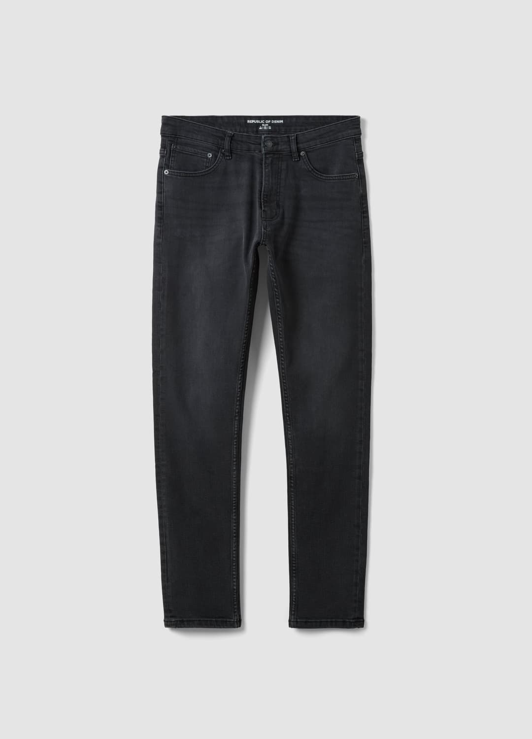 Schwarze Slim-fit-jeans Aus Stretch-baumwoll-denim | OVS Schwarze Slim-fit-jeans Aus Stretch-baumwoll-denim - 0 | OVS
