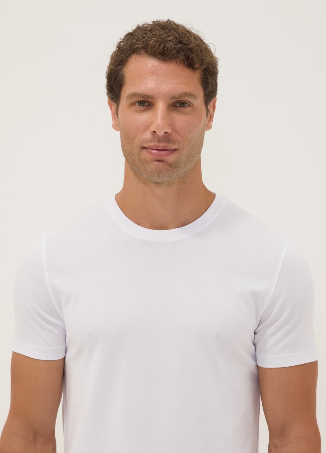 Weißes Supima-baumwoll-t-shirt Mit Rundhalsausschnitt | OVS Weißes Supima-baumwoll-t-shirt Mit Rundhalsausschnitt - 2 | OVS