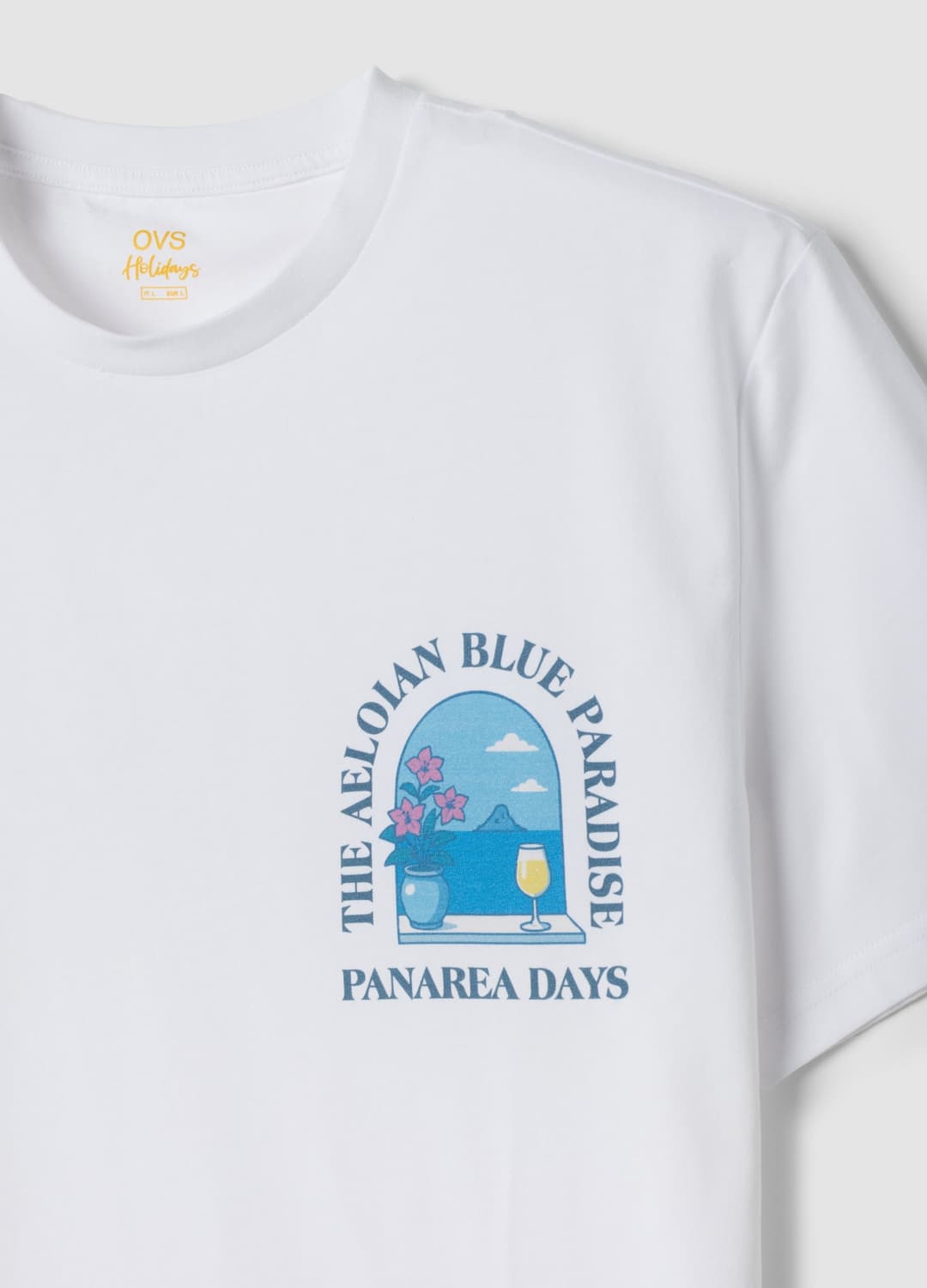 T-shirt Bianca A Maniche Corte In Puro Cotone Regular Fit | OVS T-shirt Bianca A Maniche Corte In Puro Cotone Regular Fit - 5 | OVS
