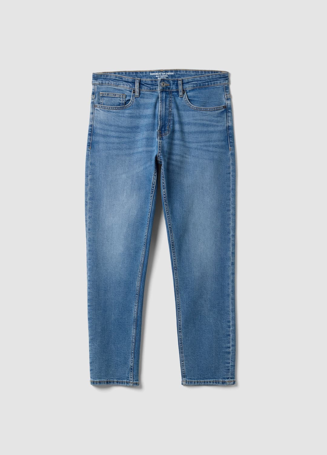 Blaue Slim-fit-jeans Aus Stretch-baumwolle | OVS Blaue Slim-fit-jeans Aus Stretch-baumwolle - 4 | OVS
