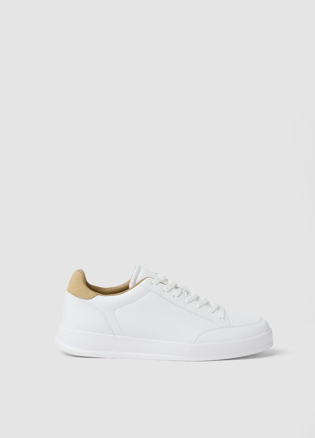 Lässige Weiße Sneaker Mit Beigem Detail | OVS Lässige Weiße Sneaker Mit Beigem Detail - 0 | OVS