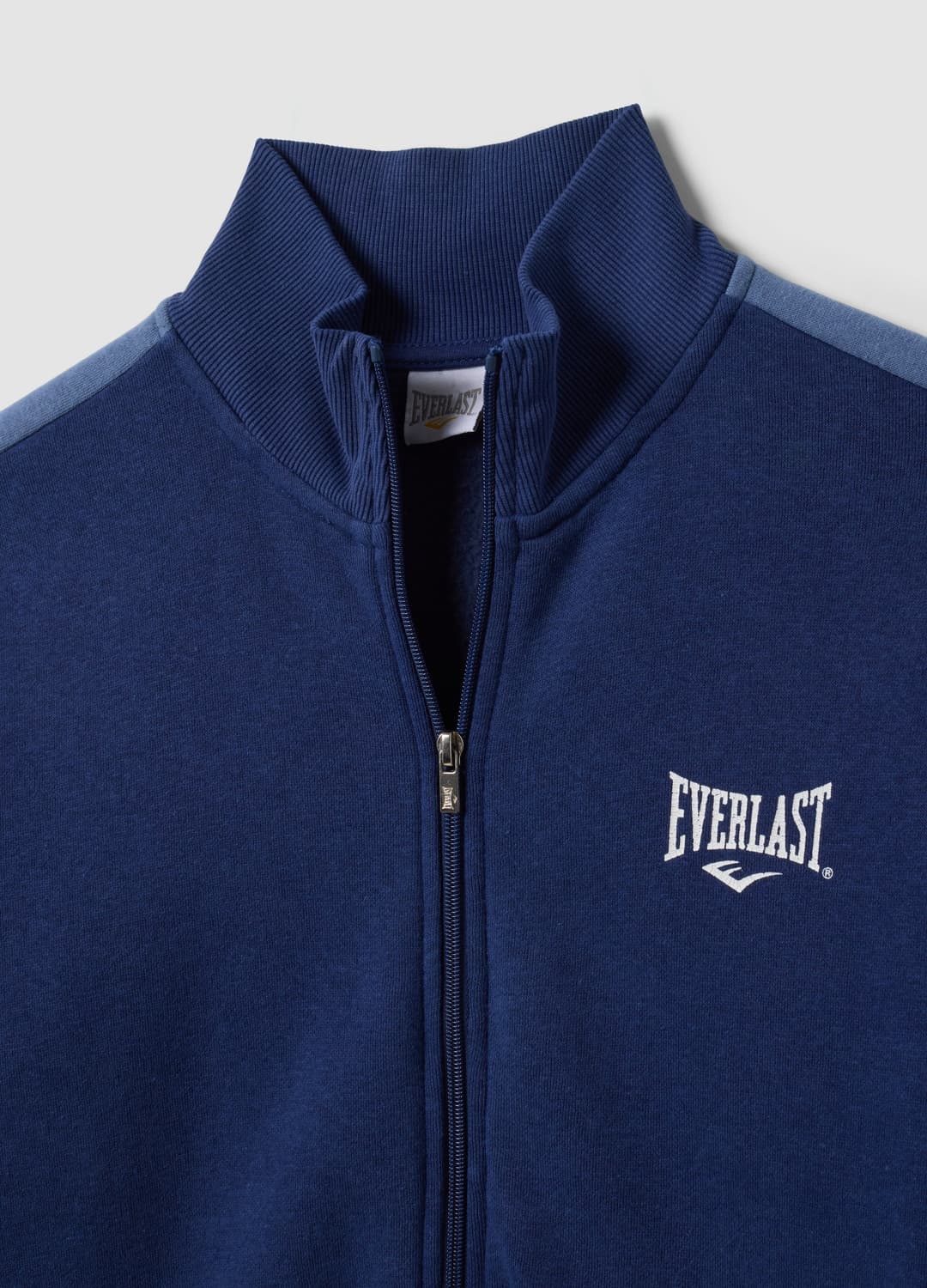 Felpa Full Zip Blu In Misto Cotone Con Logo | OVS Felpa Full Zip Blu In Misto Cotone Con Logo - 5 | OVS