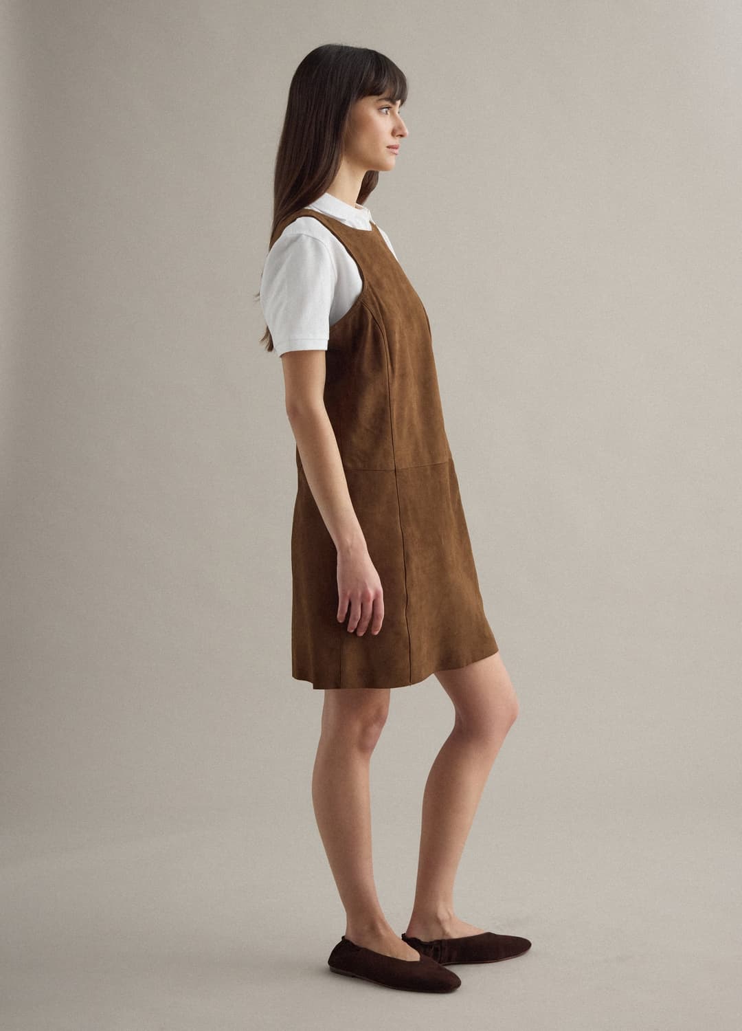 Abito Marrone Smanicato In Vera Pelle | OVS Abito Marrone Smanicato In Vera Pelle - 1 | OVS