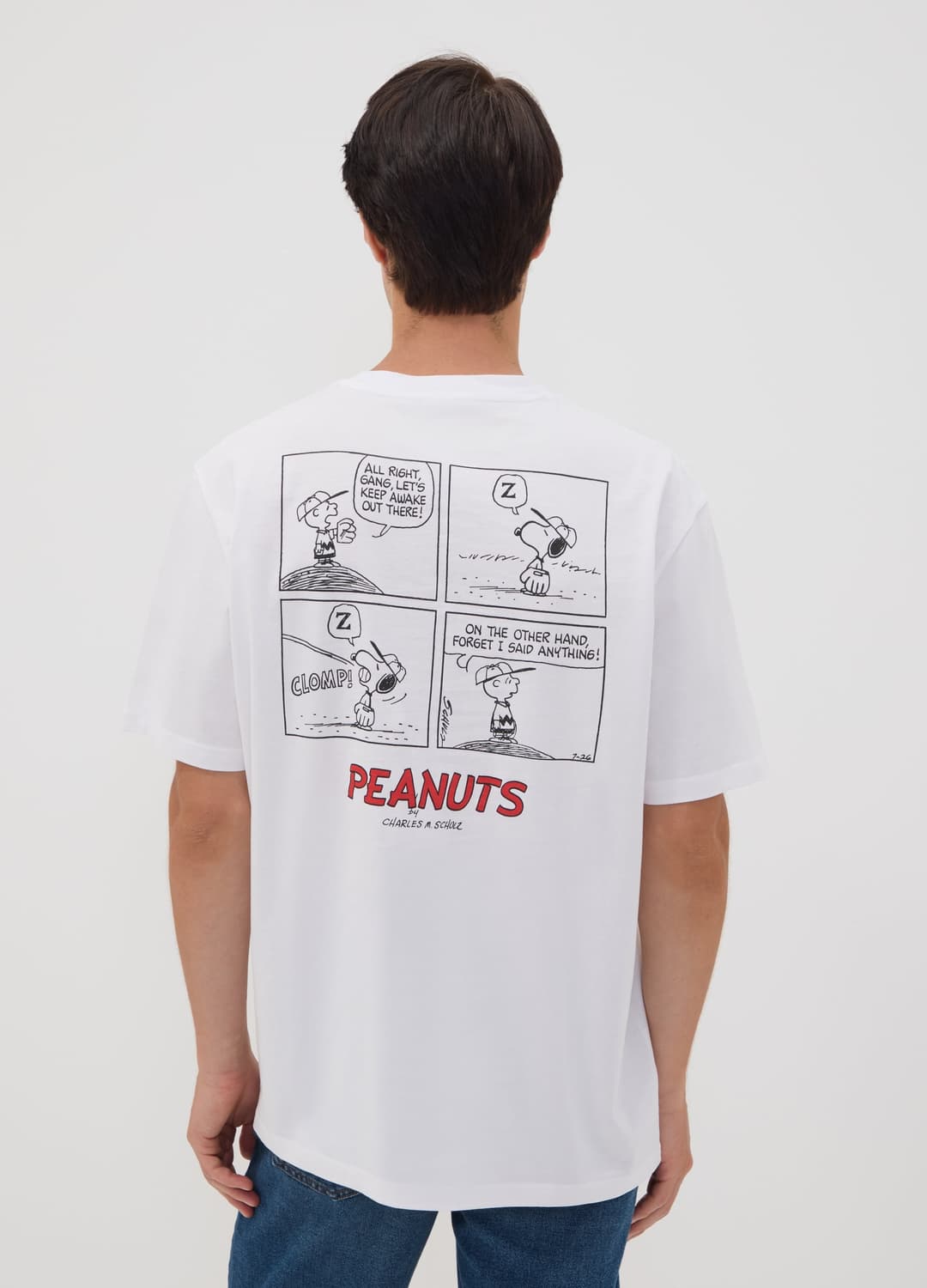 Weißes T-shirt Aus Reiner Baumwolle Mit Peanuts-print | OVS Weißes T-shirt Aus Reiner Baumwolle Mit Peanuts-print - 3 | OVS