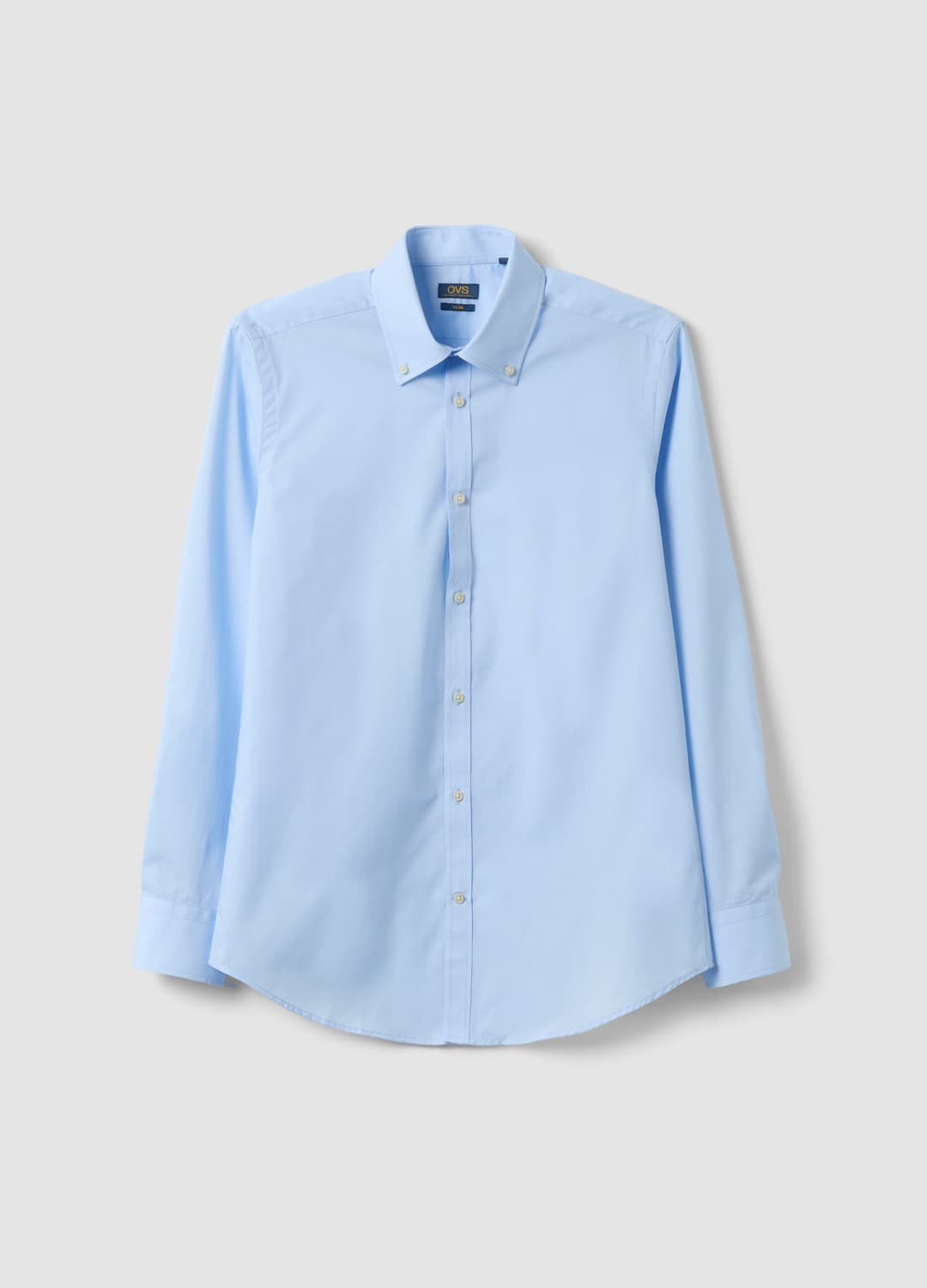 Hellblaues Slim-fit-hemd Mit Button-down-kragen | OVS Hellblaues Slim-fit-hemd Mit Button-down-kragen - 4 | OVS