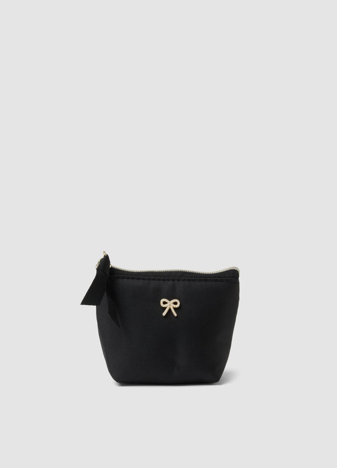 Pochette Nera Con Chiusura Zip E Fiocco | OVS Pochette Nera Con Chiusura Zip E Fiocco - 0 | OVS