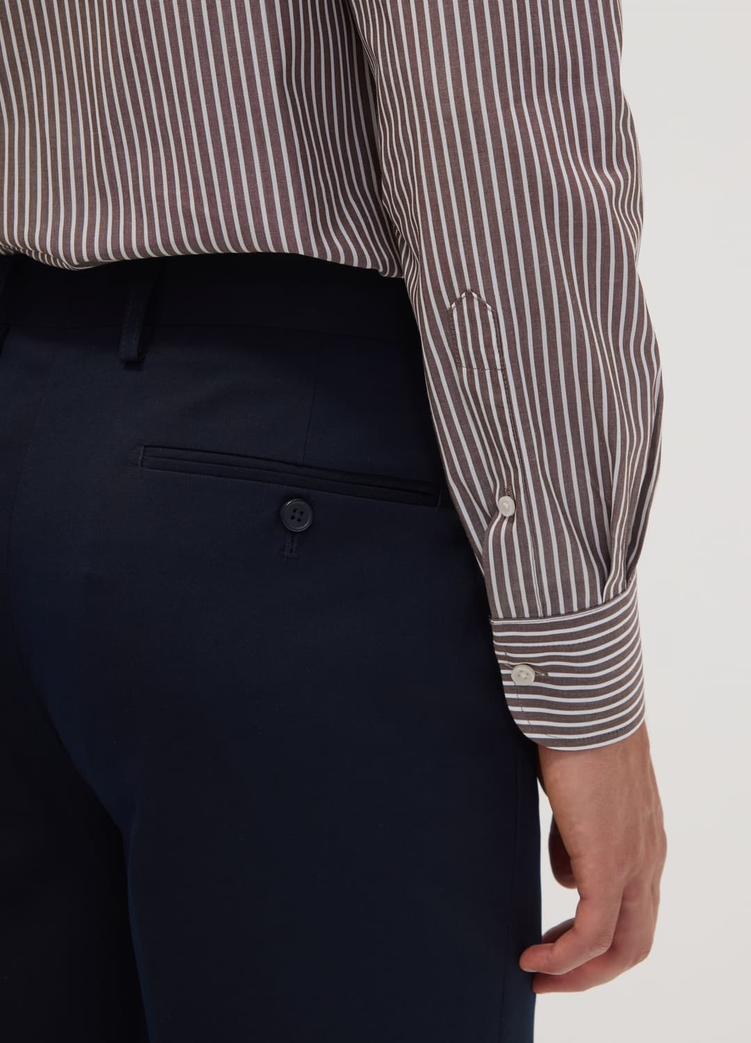 Camicia Marrone In Misto Cotone A Righe Con Collo Botton Down Easy Iron Regular Fit | OVS Camicia Marrone In Misto Cotone A Righe Con Collo Botton Down Easy Iron Regular Fit - 2 | OVS