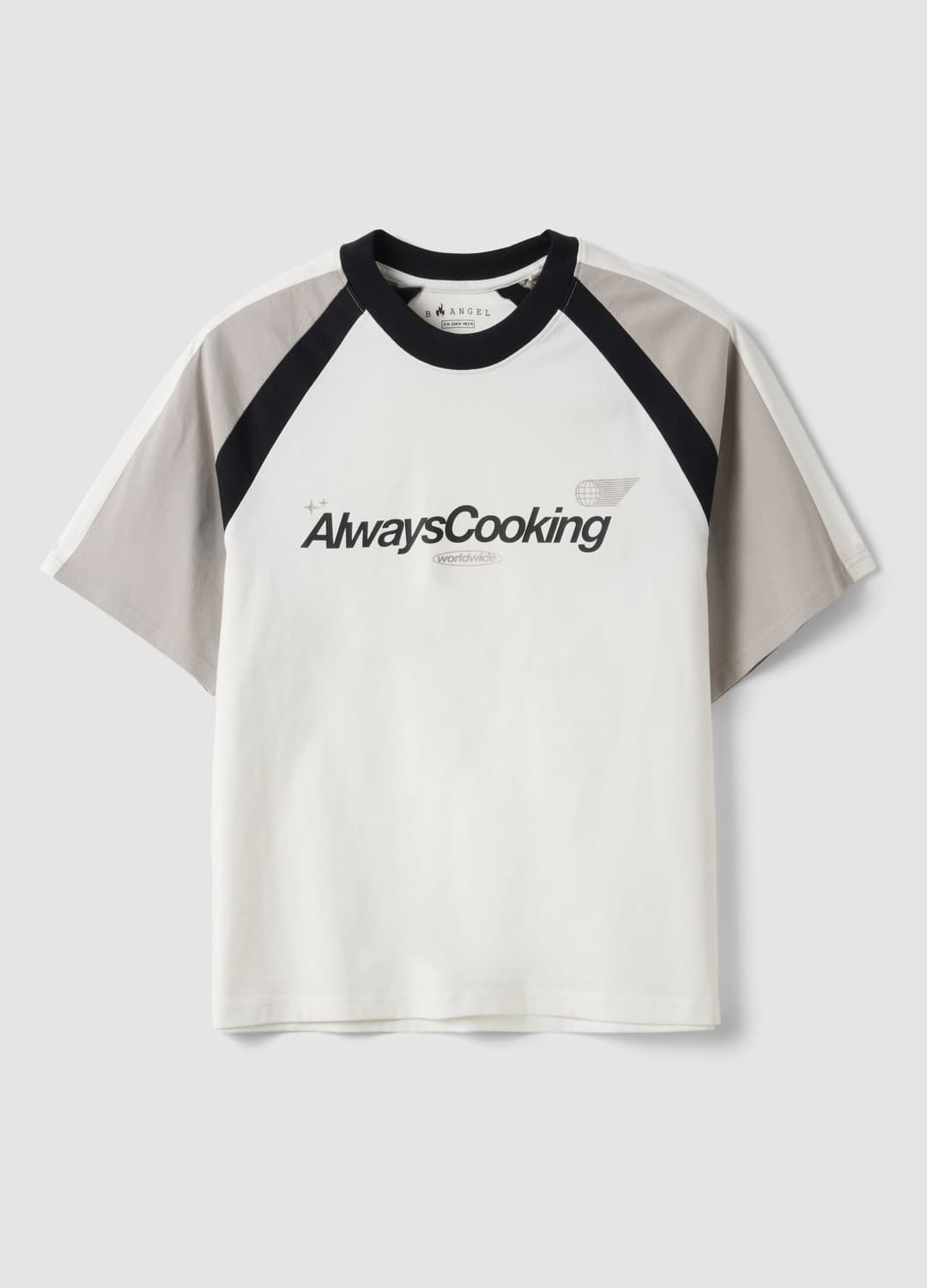 Weißes T-shirt Aus Reiner Baumwolle Mit Rundhalsausschnitt Und Schriftzug „always Cooking“ | OVS Weißes T-shirt Aus Reiner Baumwolle Mit Rundhalsausschnitt Und Schriftzug „always Cooking“ - 4 | OVS