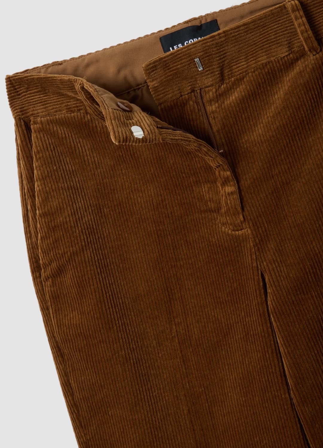 Braune Flared-hose Aus Geripptem Stretch-baumwollstoff | OVS Braune Flared-hose Aus Geripptem Stretch-baumwollstoff - 1 | OVS