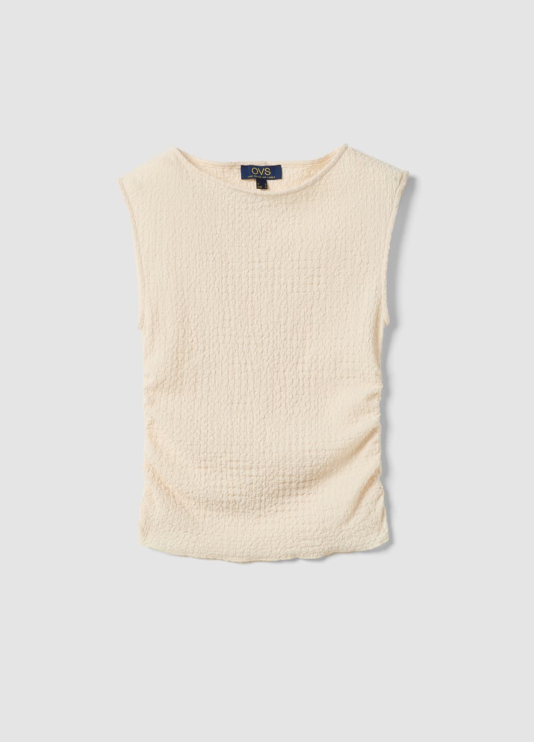 Beiges Stretch-tanktop Mit Strukturierter Oberfläche | OVS Beiges Stretch-tanktop Mit Strukturierter Oberfläche - 4 | OVS
