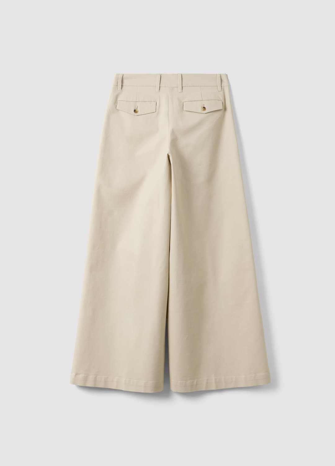 Beige Flare-hose Aus Stretch-baumwolle | OVS Beige Flare-hose Aus Stretch-baumwolle - 2 | OVS