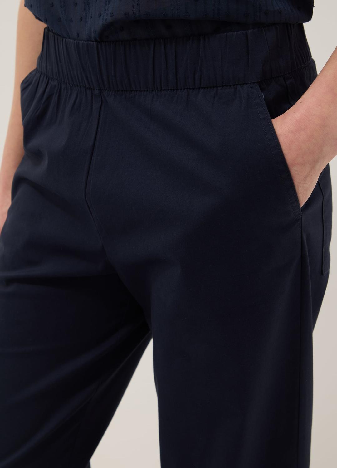 Cotone Misto Ladies Elasticizzato Pantaloni Lungo Tasche Taglie: 12 14 16 18 20 Cotone Misto Ladies Elasticizzato Pantaloni Lungo Tasche Taglie: 12 14 16 18 20