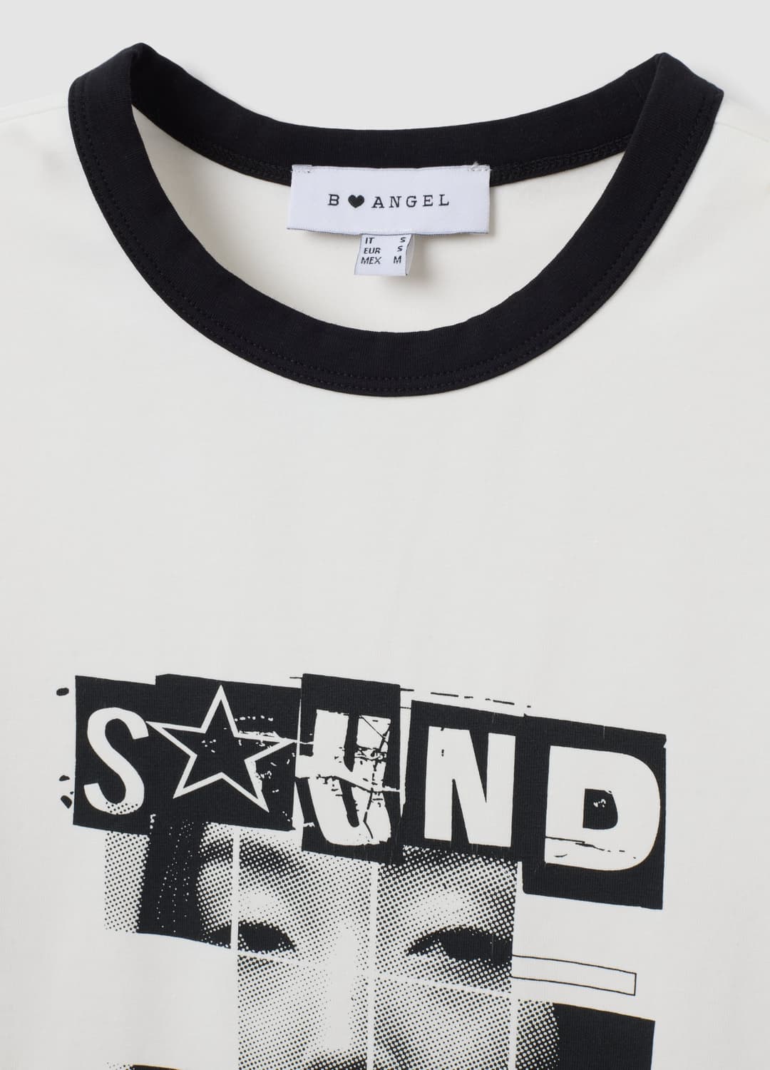 T-shirt Bianca In Cotone Con Stampa Grafica Frontale E Bordi A Contrasto | OVS T-shirt Bianca In Cotone Con Stampa Grafica Frontale E Bordi A Contrasto - 6 | OVS