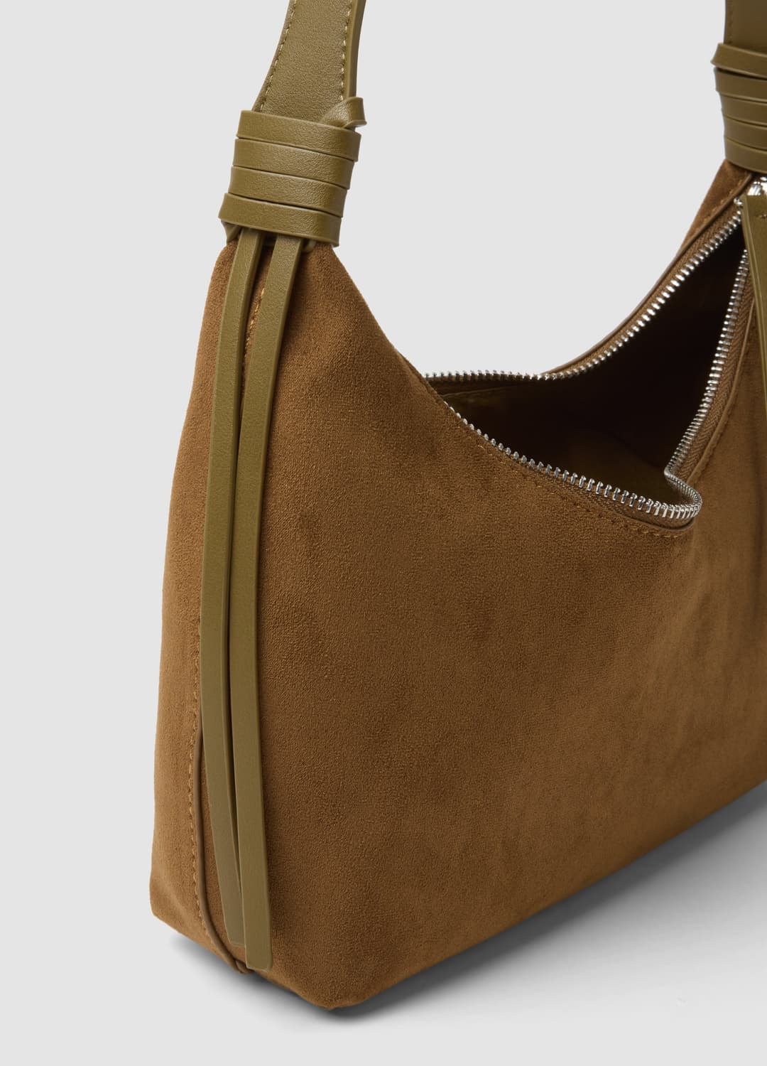 Borsa Marrone Hobo In Tessuto Elasticizzato | OVS Borsa Marrone Hobo In Tessuto Elasticizzato - 4 | OVS