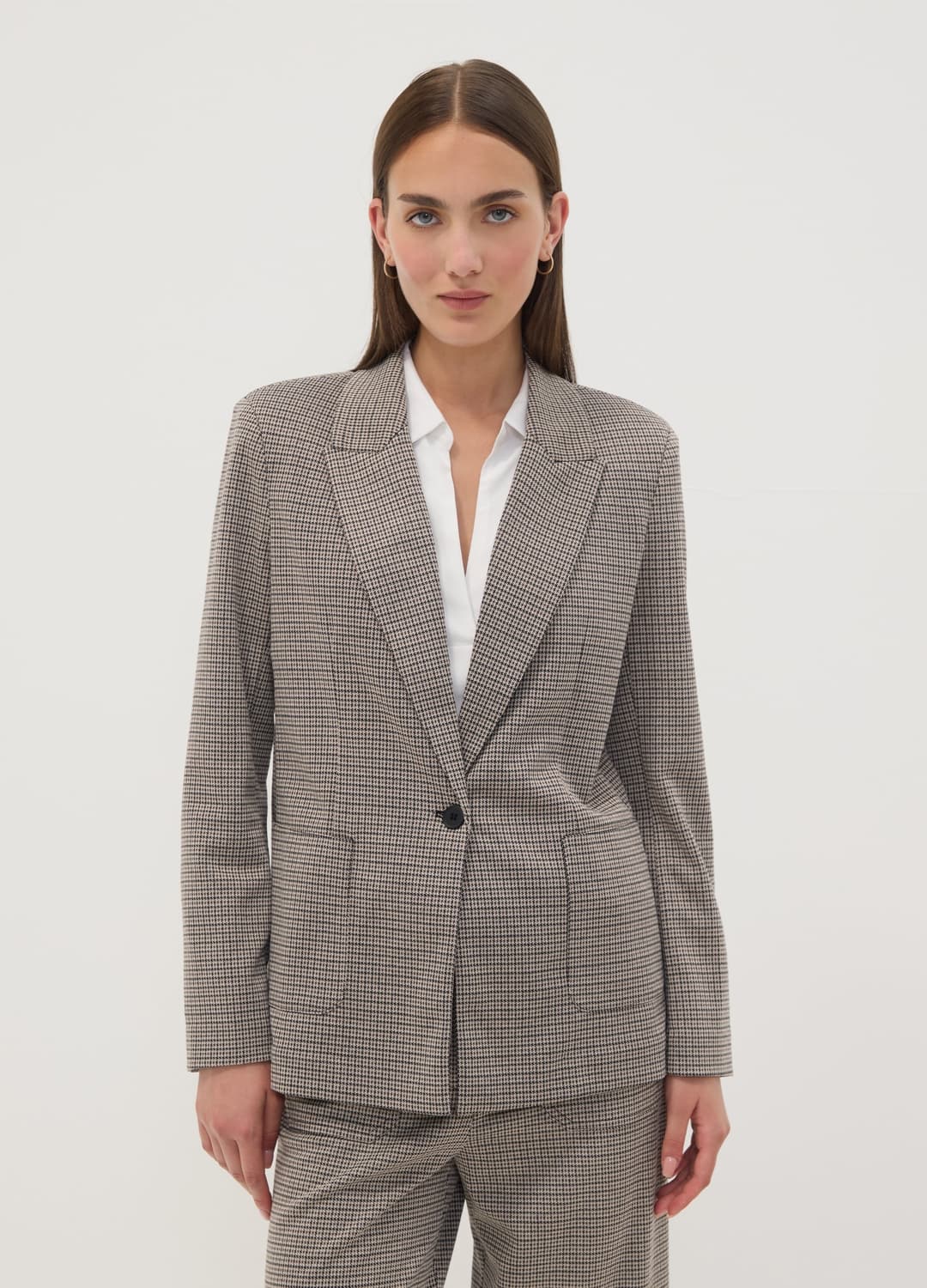 Blazer Beige In Viscosa Elasticizzata A Fantasia | OVS Blazer Beige In Viscosa Elasticizzata A Fantasia - 0 | OVS