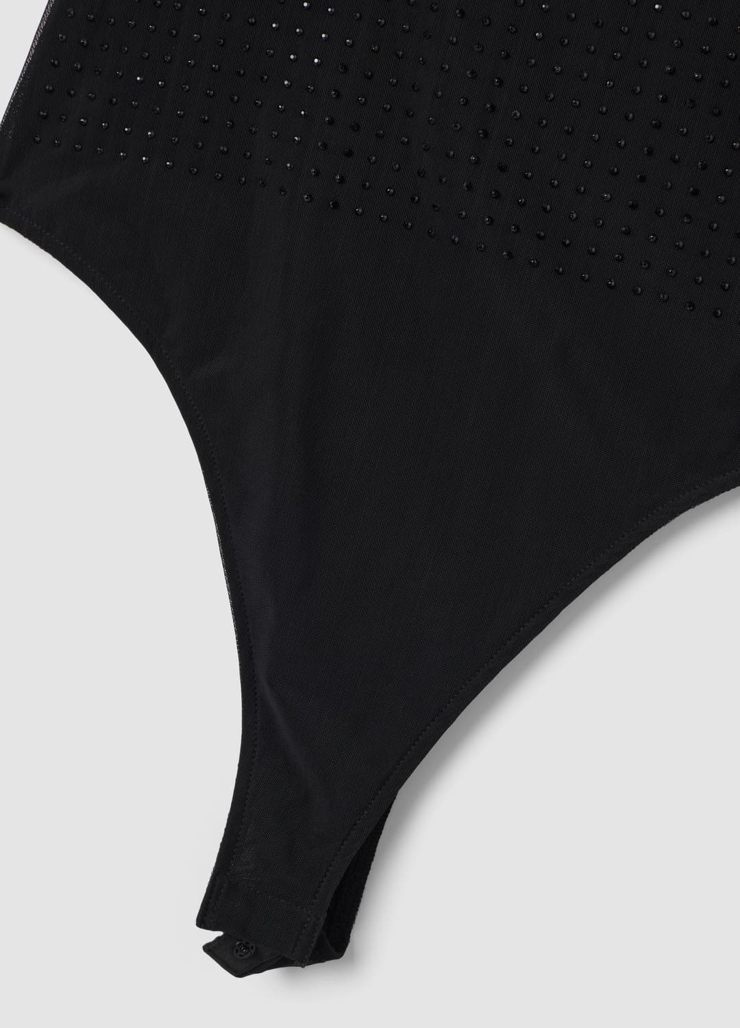 Schwarzer Body Aus Stretchstoff Mit Strass | OVS Schwarzer Body Aus Stretchstoff Mit Strass - 5 | OVS