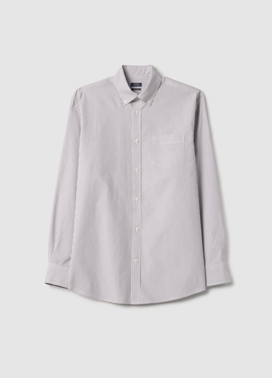 Camicia A Righe Regular Fit In Tessuto Coolmax® | OVS Camicia A Righe Regular Fit In Tessuto Coolmax® - 4 | OVS