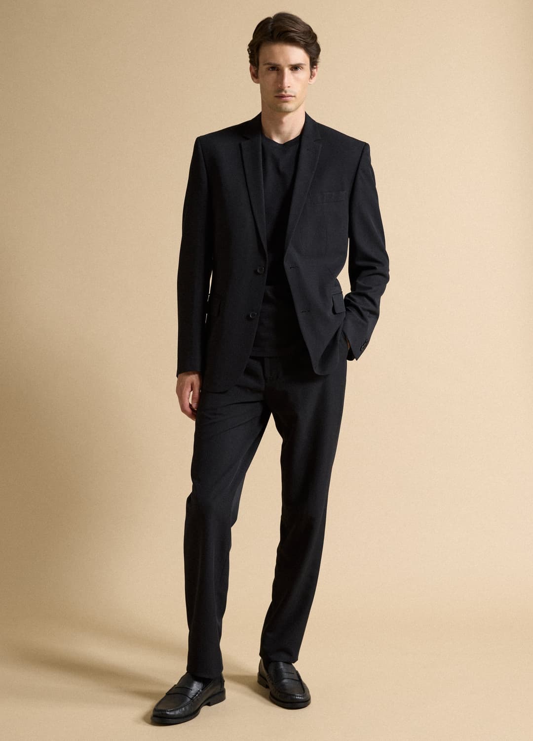 Blazer Nero Slim Fit Foderato Con Rever Classici | OVS Blazer Nero Slim Fit Foderato Con Rever Classici - 1 | OVS