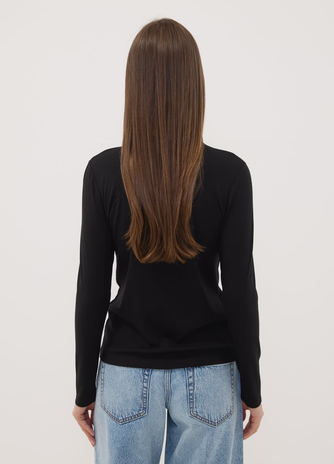 Schwarzes T-shirt Aus Elastischer Viskose Mit Rundhalsausschnitt | OVS Schwarzes T-shirt Aus Elastischer Viskose Mit Rundhalsausschnitt - 3 | OVS