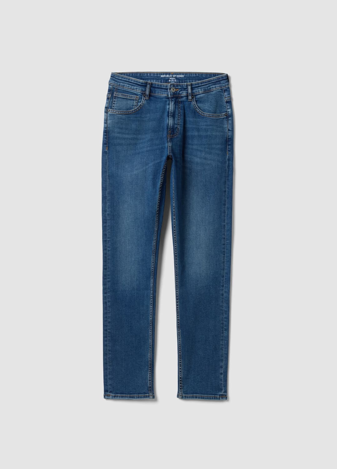 Blaue Skinny-fit-jeans Aus Stretch-baumwoll-denim | OVS Blaue Skinny-fit-jeans Aus Stretch-baumwoll-denim - 3 | OVS