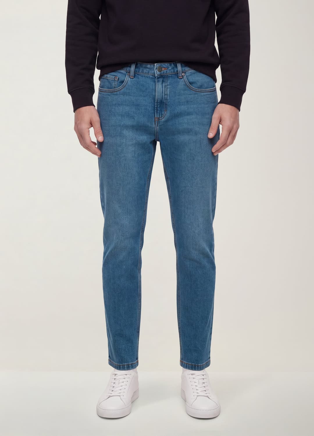 Hellblaue Slim-fit-jeans Aus Baumwoll-viskose-mix | OVS Hellblaue Slim-fit-jeans Aus Baumwoll-viskose-mix - 1 | OVS