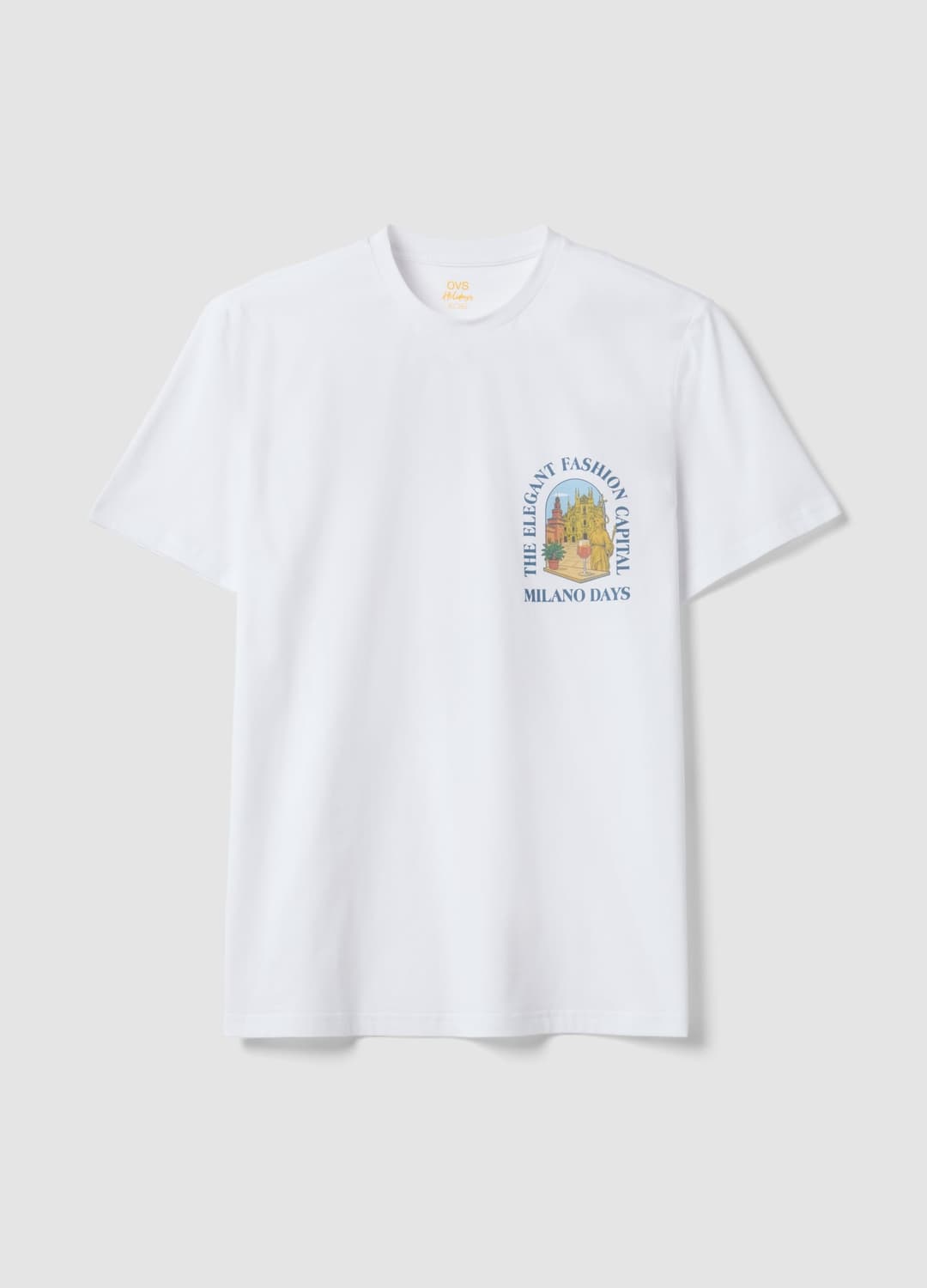 T-shirt Bianca In Puro Cotone Con Stampa Regular Fit | OVS T-shirt Bianca In Puro Cotone Con Stampa Regular Fit - 4 | OVS