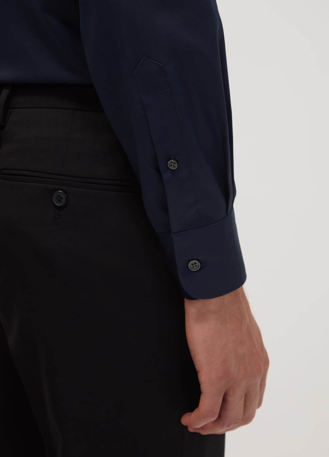 Camicia Blu In Puro Cotone Con Colletto Classico Regular Fit No Iron | OVS Camicia Blu In Puro Cotone Con Colletto Classico Regular Fit No Iron - 2 | OVS