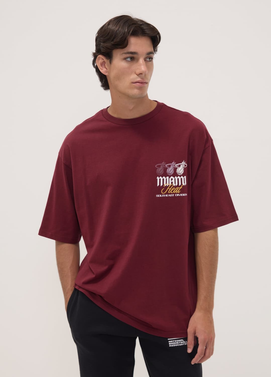 T-shirt Rossa In Puro Cotone Con Stampa Miami Heat | OVS T-shirt Rossa In Puro Cotone Con Stampa Miami Heat - 0 | OVS