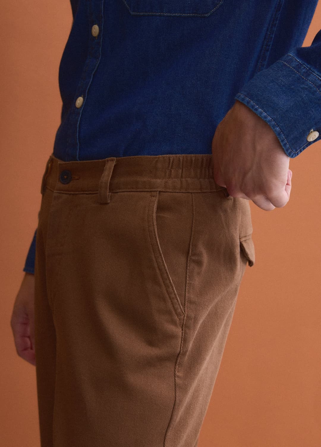 Braune Chinohose Aus Stretch-baumwolle | OVS Braune Chinohose Aus Stretch-baumwolle - 10 | OVS
